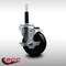 Service Caster 3'' SS Soft Rubber Swivel 3/4'' Expanding Stem Caster with Brake SCC-SSEX20S314-SRS-TLB-34 - alternate 3